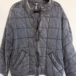 Free People Dolman Quilted Knit Jacket